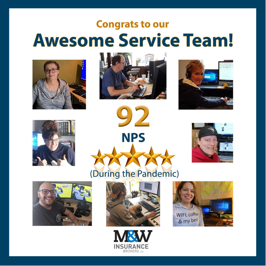 M&W NPS score of 92!