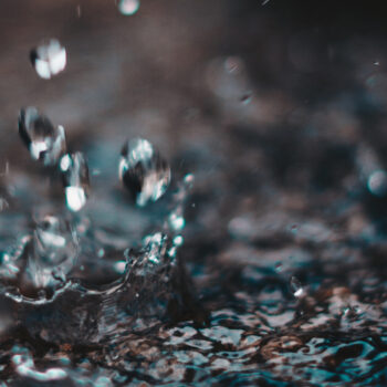 water droplets making a splash