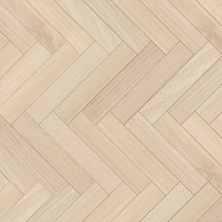 Herringbone hardwood floor.