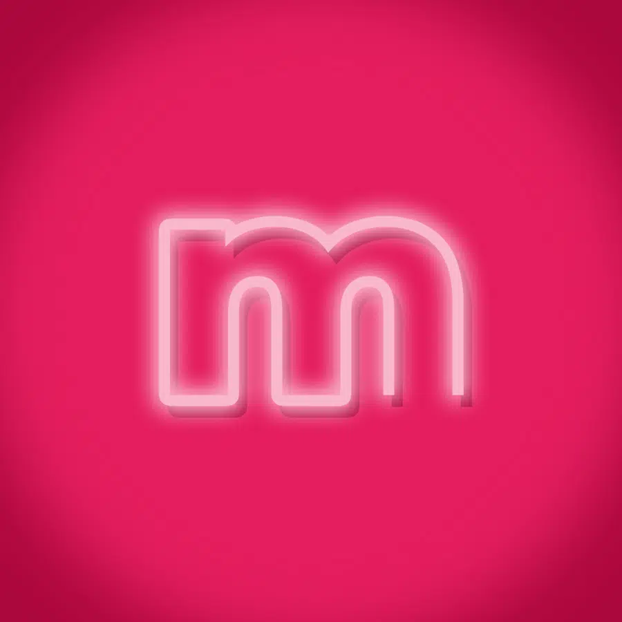 Neon m sign