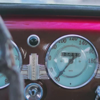 drivers seat point of view with steering wheel